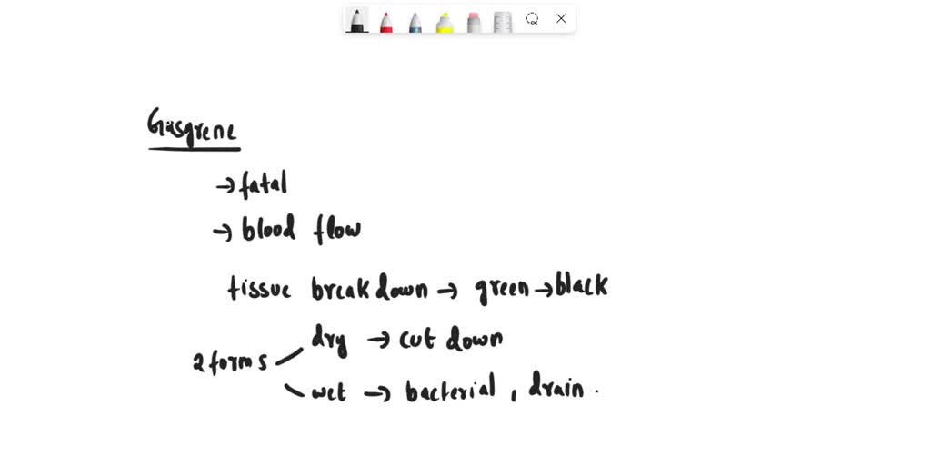 SOLVED An article in the local newspaper about gangrene states that