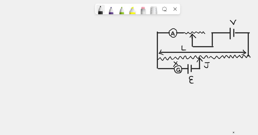 SOLVED Draw a neat labelled diagram of a simple potentiometer used to measure the emf of a cell