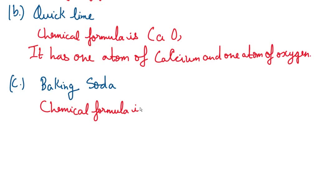 SOLVED Give the names of the elements and number of atoms of those