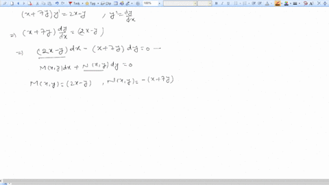 find-the-general-solution-of-the-following-differential-equation-primes-denote-derivatives-with-respect-to-x-tyy-2x-y-the-general-solution-is-type-an-implicit-general-solution-in-the-form-fx-79579