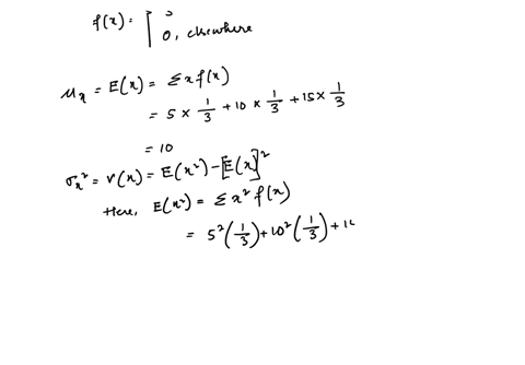 given-the-discrete-uniform-population-shown-to-the-right-find-the-probability-that-a-random-sample-of-size-96-x51015-selected-with-replacementwill-yield-a-sample-mean-fx-3-greater-than-103-b-45122