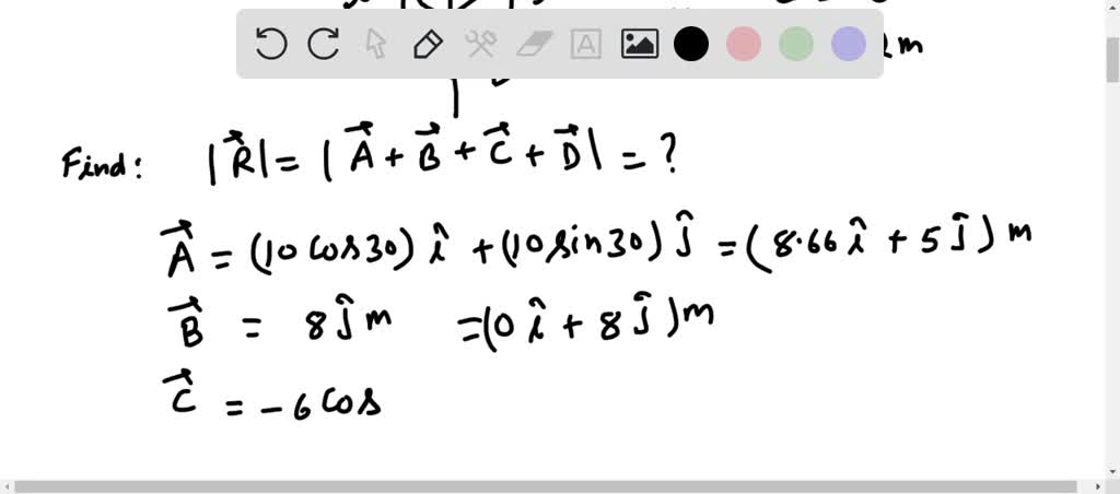 The Figure Shows Four Vectors B, C, And D. Vectors A And B Both Have A ...