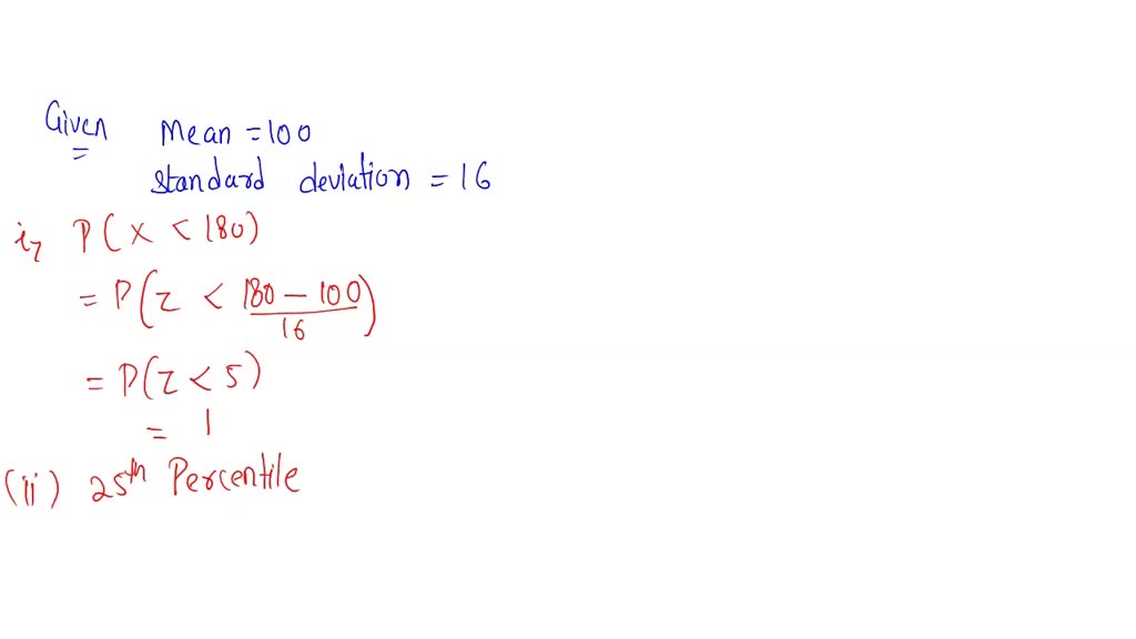 SOLVED: Stanford-Binet IQ Test Scores are normally distributed with a ...