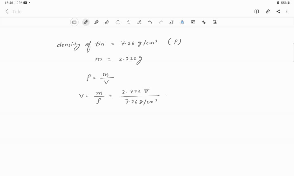 SOLVED a tin foil has a density of .82g/cm3. one tin foil has a mass