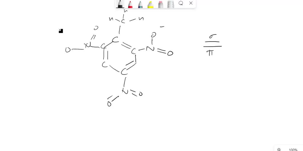 SOLVED: Determine the number of sigma and pi bonds in TNT (2,4,6 ...