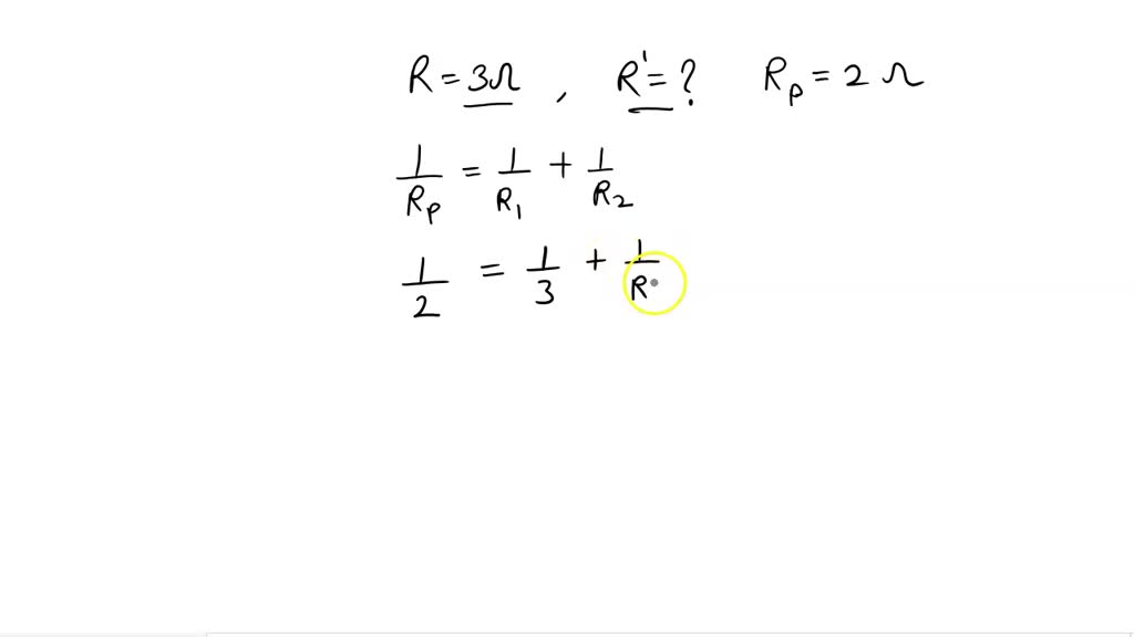 SOLVED A resistor of 3 ohms and an unknown resistor are connected in
