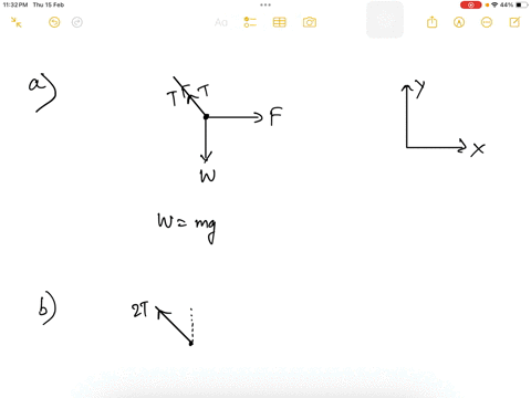 a-horizontal-wire-is-hung-from-the-ceiling-of-a-room-by-two-massless-strings-the-wire-has-a-length-of-020-mathrmm-and-a-mass-of-0080-mathrmkg-a-uniform-magnetic-field-of-magnitude-0070-mathrmt-is-dire