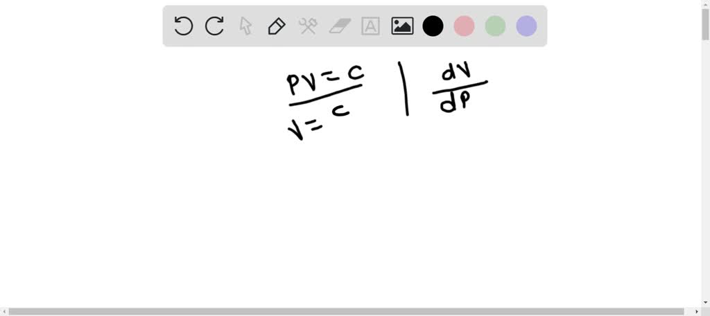 rate of change of volume with respect to pressure