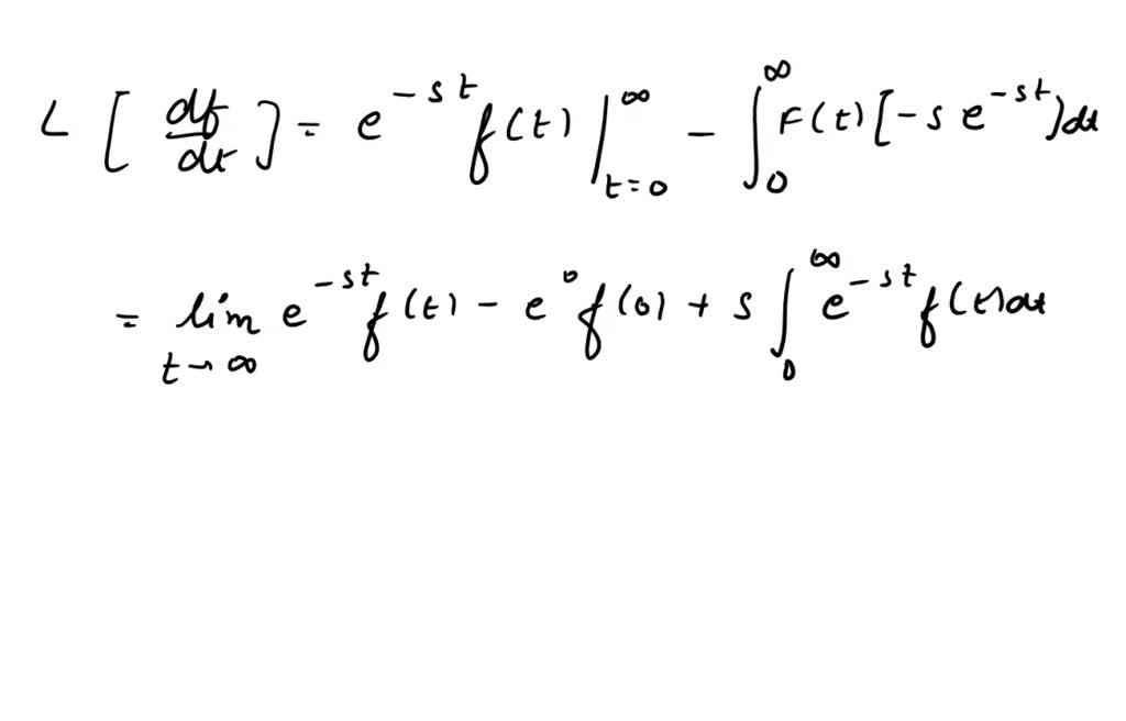 SOLVED: Find the Laplace transformation of: d2f/dt2