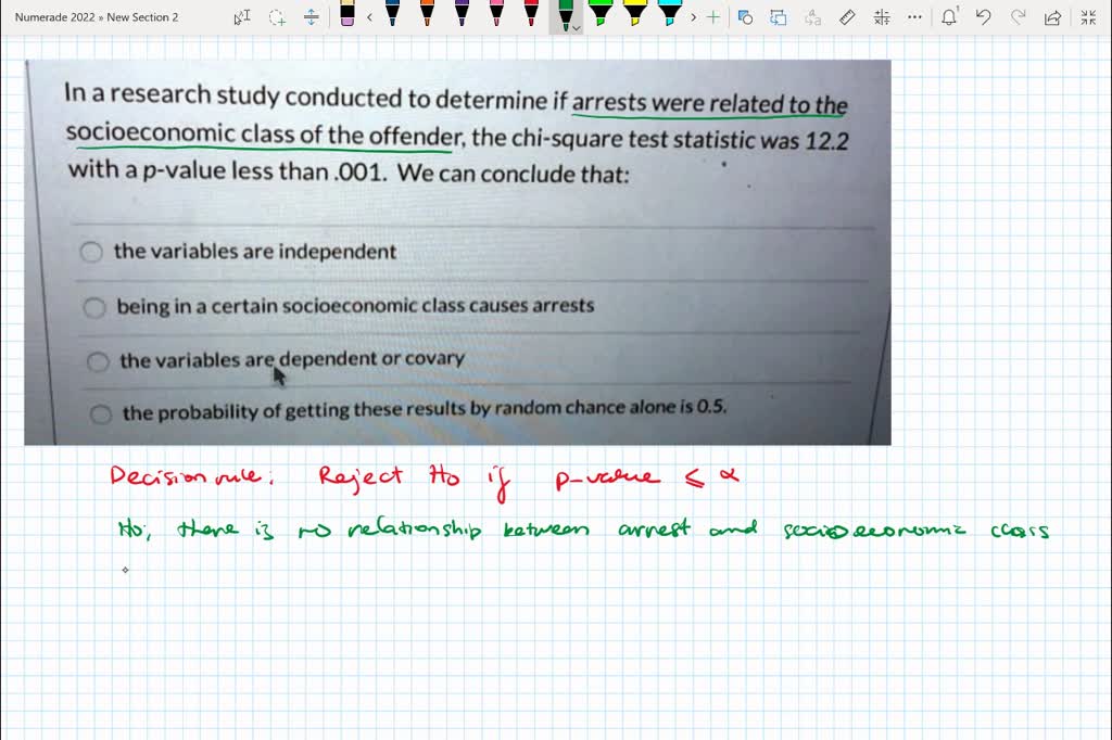 SOLVED: Question 4 6.7 pts In a research study conducted to determine ...