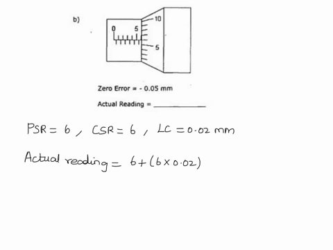 1.3 Measurement of Length Exercise 3 State the reading of...