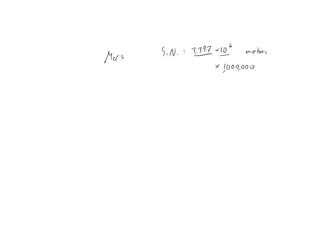 SOLVED: The table shows the length of the radii of three planets in ...