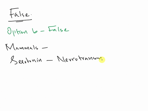 which-of-the-following-statements-is-false-a-molluscs-primarily-depend-on-serotonin-for-organizing-arousal-and-appetitive-behaviors-b-mammals-depend-only-on-serotonin-for-organizing-both-aro-87717
