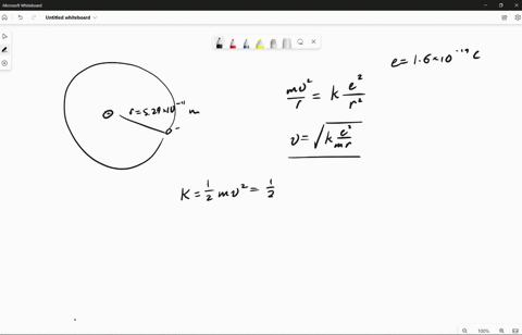 in-the-bohr-model-of-the-hydrogen-atom-a-single-electron-revolves-around-a-single-proton-in-a-circle-of-radius-r-assume-that-the-proton-remains-at-rest-a-by-equating-the-electric-force-to-th-85826