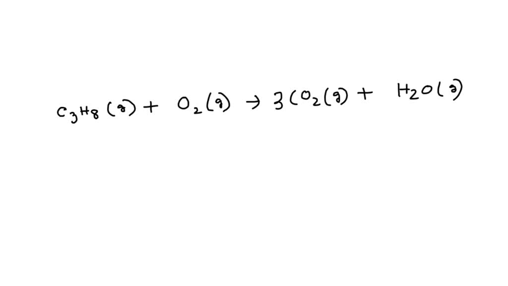 SOLVED Propane is a major component of natural gas used as fuel in
