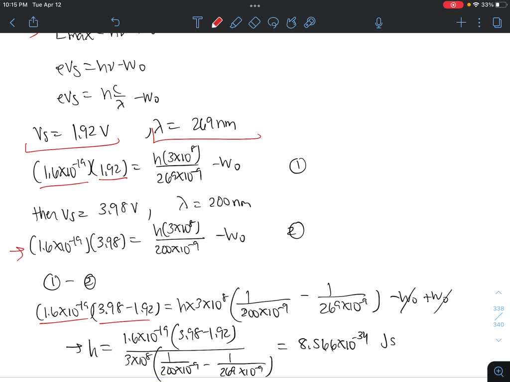 SOLVED: In an advanced laboratory class a student performs the ...