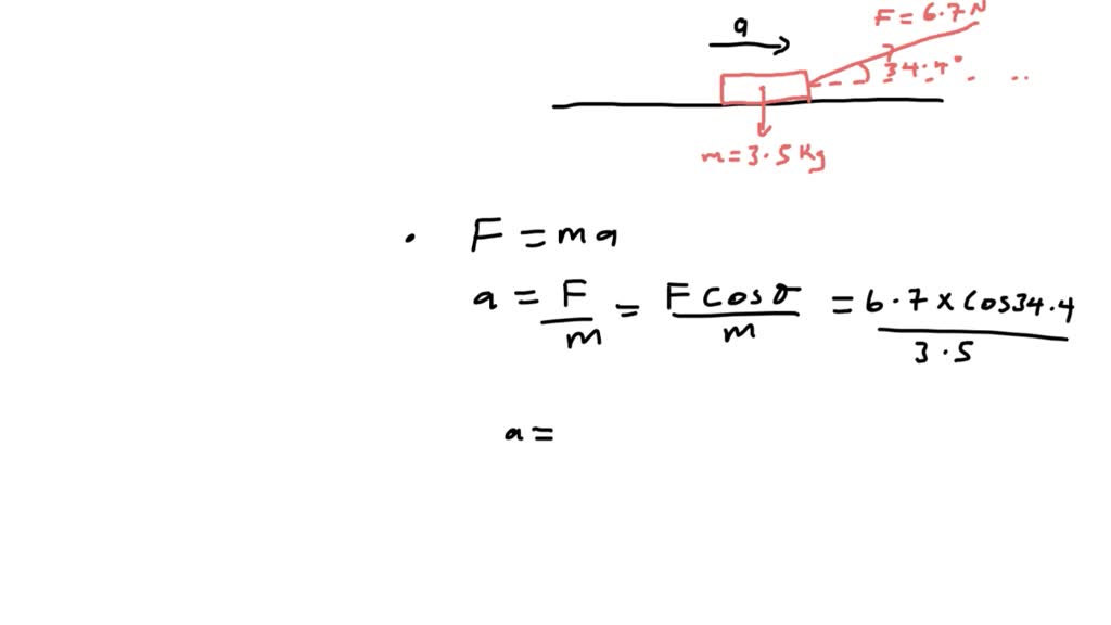 SOLVED: A 3.50-kg sled is pulled across a smooth ice surface. The force ...