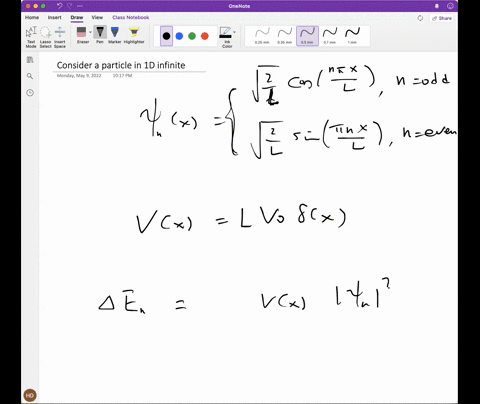 consider-a-particle-in-a-1d-infinite-square-well-with-walls-at-x-l2-the-eigenstates-for-this-potential-are-nx-hxni-q-2-l-cosnxl-n-odd-q-2-l-sinnxl-n-even-with-energies-en-2h-2-2ml2-n-2-n-is-an-integer