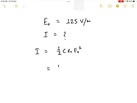 what-is-the-intensity-of-an-electromagnetic-wave-with-a-peak-electric-field-strength-of-125-vm-75912
