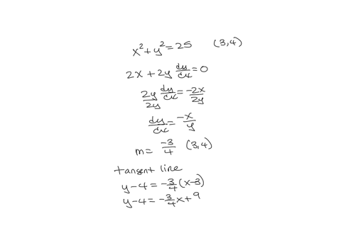 find-equations-for-the-tangent-line-and-normal-line-to-the-circle-at-each-given-point-the-normal-line-at-a-point-is-perpendicular-to-the-tangent-line-at-the-point-use-a-graphing-utility-to-g-80088