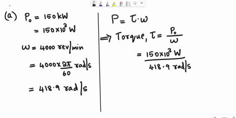 compute-the-torque-developed-dy-m-industrial-molot-whose-ouput-is-50k-w-a-angular-speed-of-46o-rev-imin-b-drum-with-negligi-ble-mass-40o-in-diameter_-is-atached-to-the-motor-shaft-and-the-do-63935