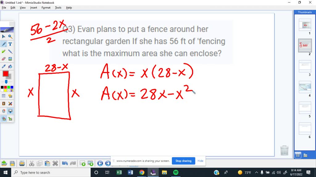 SOLVED: Q3) Evan plans to put a fence around her rectangular garden If ...