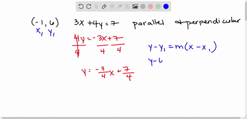 find-the-equation-of-the-line-passing-16-and-parallel-to-3x4y7present-answer-in-point-slope-and-slope-intercept-form-find-the-equation-of-the-line-passing-through-16-and-perpendicular-to-3x-76578