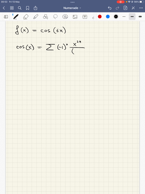 find-the-maclaurin-series-for-the-function-use-the-table-of-power-series-for-elementary-functions-fx-cos-6x-x-n0-19023