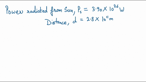 a-square-perfectly-reflecting-surface-is-oriented-in-space-to-be-perpendicular-to-the-light-rays-from-the-sun-which-radiates-with-a-power-of-390-x-1026-w-the-surface-has-an-edge-length-of-33-58885