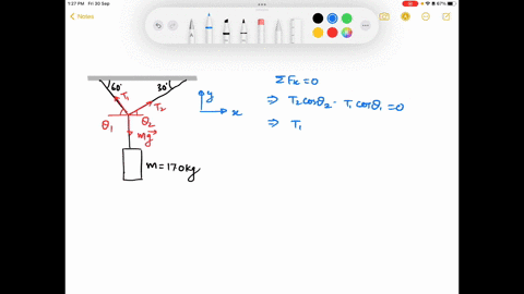 a-170-kg-traffic-light-is-suspended-from-two-cables-as-shown-in-the-figure-below-find-the-tension-in-each-cable-in-newtons_-iclt-cable-right-cable-72013