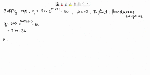 1-calculate-the-producers-surplus-for-the-supply-equation-at-the-indicated-unit-price-p-hint-see-example-2-round-your-answer-to-the-nearest-cent-q-500e005p-50-p-10-2-calculate-the-producers-84773