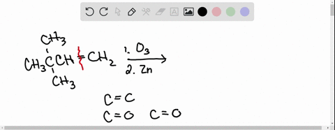 the-alkene-shown-below-is-treated-sequentially-with-ozone-o3-and-zincacetic-acid-draw-structural-formulas-for-the-organic-products-formed_-ch3-chcch_chz-cha-you-do-not-have-to-consider-stere-32249