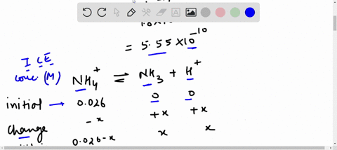 nh3-is-a-weak-base-kb18105kb18105-and-so-the-salt-nh4cl-acts-as-a-weak-acid-what-is-the-ph-of-a-solution-that-is-00260026-m-in-nh4cl-at-25-c-07824