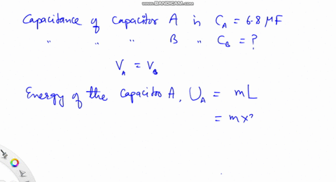 capacitor-a-and-capacitor-b-both-have-the-same-voltage-across-their-plates-however-the-energy-of-capacitor-a-can-melt-m-kilograms-of-ice-at-0-c-while-the-energy-of-capacitor-b-can-boil-away-41252