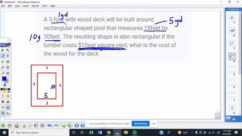a-3-foot-wife-wood-deck-will-be-built-around-rectangular-shaped-pool-that-measures-15feet-by-30feet-the-resulting-shape-is-also-rectangularif-the-lumber-costs-10per-square-yard-what-is-the-c-13023