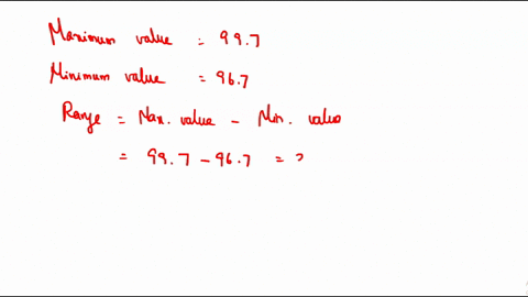 use-software-or-a-calculator-to-find-the-range-variance-and-standard-deviation-of-the-following-body-temperatures_-degrees-fahrenheit-taken-at-1200-am-click-the-con-to-view-the-table-of-body-33547