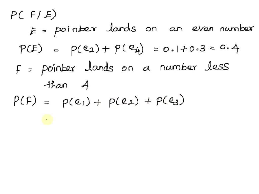 SOLVED pointer is spun once on circular spinner The probability