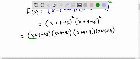 form-a-polynomial-fx-with-real-coefficients-having-the-given-degree-and-zeros-degree-4-zeros-44i-multiplicity-2-the-polynomial-is-fxa-98945