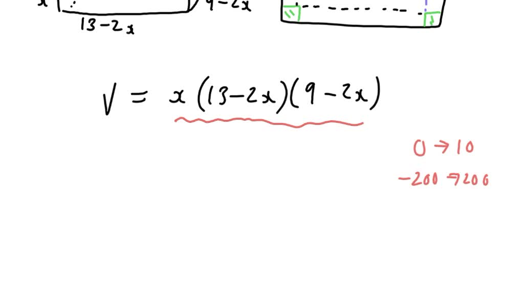 solved-a-rectangular-piece-of-cardboard-is-13-inches-long-and-9-inches