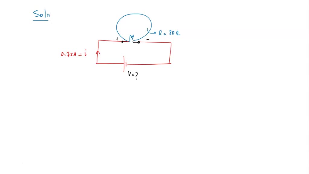 SOLVED An incandescent lamp of resistance 80 ? draws a current of 0.75