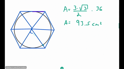 a-circle-is-inscribed-in-one-regular-hexagon-and-circumscribed-about-another-if-the-circle-has-a-rad-37814