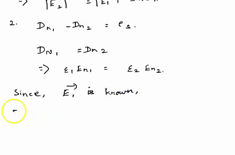 problem-5-two-dielectric-media-permittivity-s-and-are-separated-by-charge-free-boundary-as-shown-in-the-figure-the-electric-field-intensity-in-medium-has-magnitude-e1-and-makes-an-angle-01-w-18032