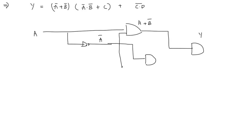 SOLVED: Draw A Logic Circuit Using Only NAND,OR Gates To Implement The ...