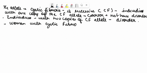 the-allele-responsible-for-cystic-fibrosis-is-recessive-in-humans-a-woman-with-cystic-fibrosis-has-children-with-a-man-who-does-not-have-this-disorder-but-whose-mother-did-if-they-had-two-ch-95125