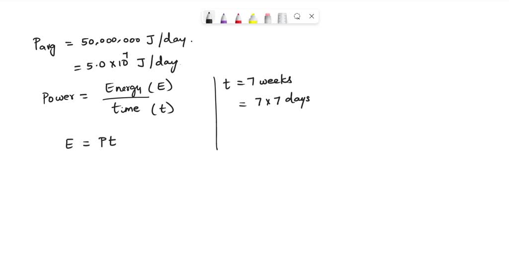 SOLVED The average US home uses 50,000,000 Joules of electrical energy