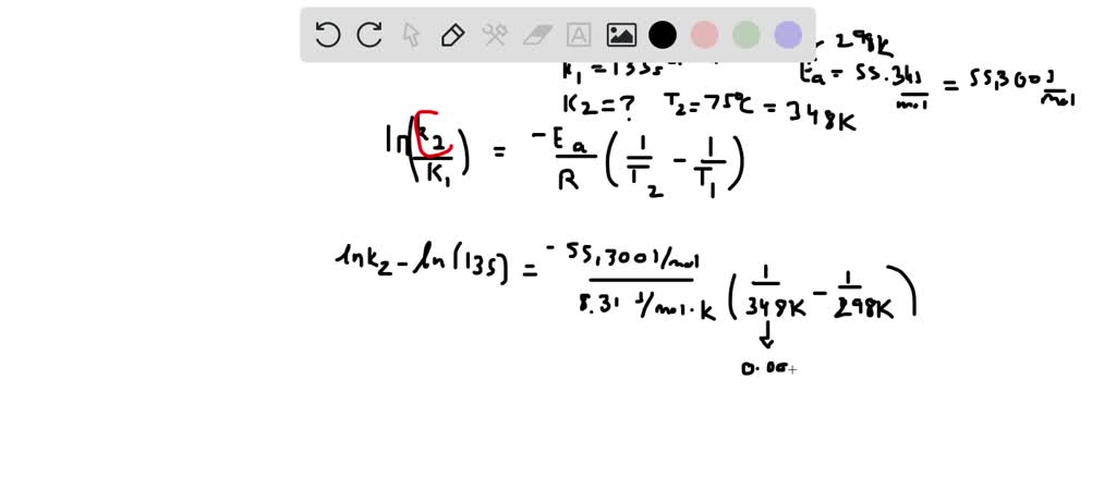 SOLVED: 24) A particular first-order reaction has a rate constant of 1. ...