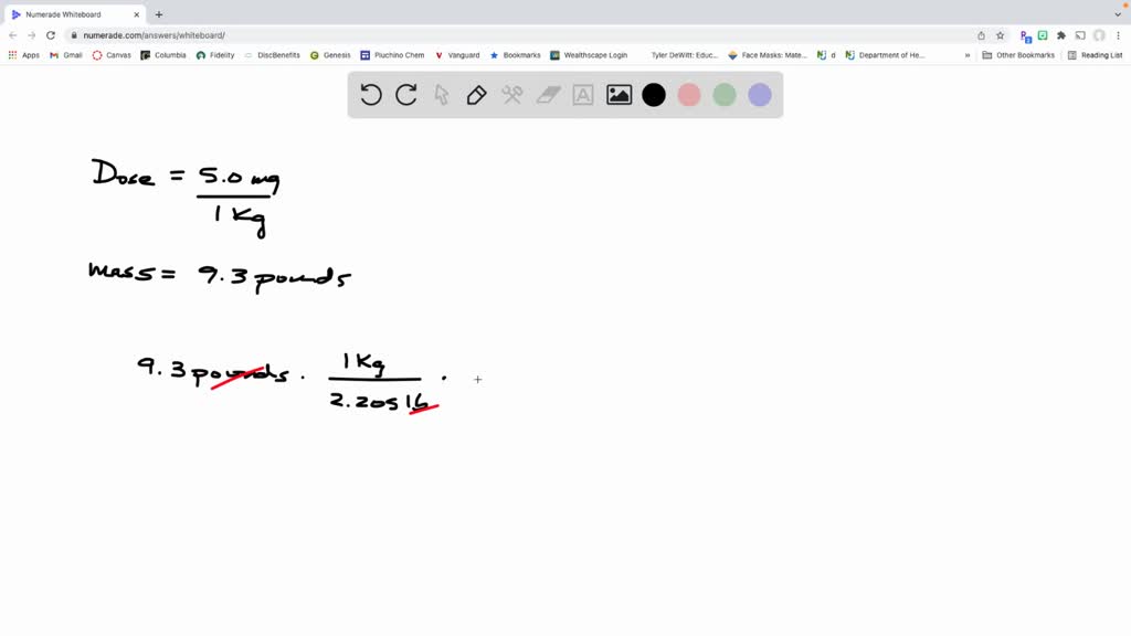 SOLVED A dose of aspirin of 5.0 mg per kilogram of body weight has