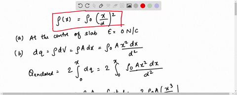 a-uniformly-charged-slab-a-slab-of-insulating-material-has-thickness-2d-and-is-oriented-so-that-its-faces-are-parallel-to-the-y-z-plane-and-given-by-the-planes-xd-and-x-d-the-y-and-z-dimensions-of-the