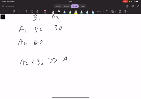 the-following-data-represent-the-means-for-each-treatment-condition-in-a-two-factor-experiment-note-that-one-mean-is-not-given-which-value-for-the-missing-mean-would-most-clearfy-result-in-an-a-times