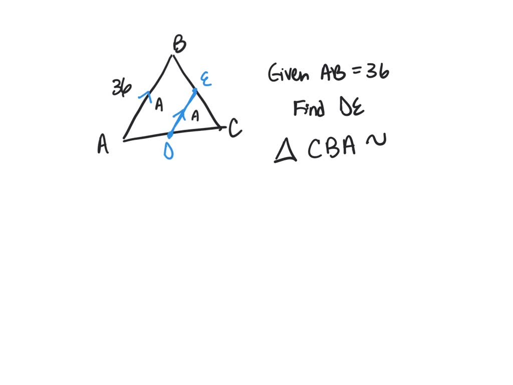 SOLVED: Let ABC be a triangle and let D and E be points on its sides AC ...